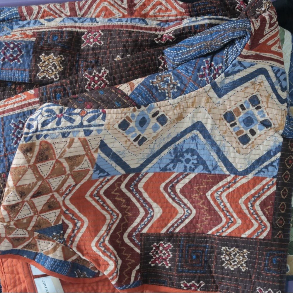 Alfred Dunner Multicolor Patchwork Open Front Jac… - image 2